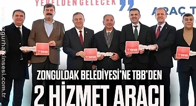 ZONGULDAK BELEDİYESİ’NE TBB’DEN 2 HİZMET ARACI