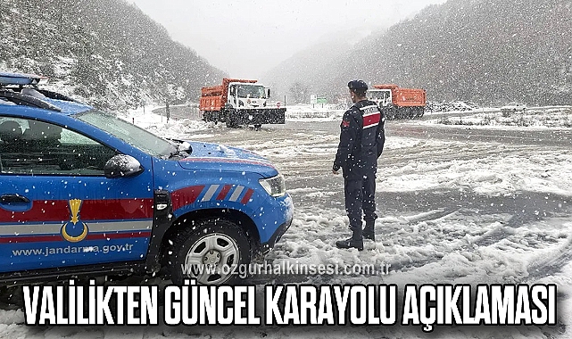 Zonguldak’ta Yol Durumu Netleşti: Valilikten Güncel Karayolu Açıklaması