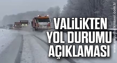 Zonguldak Valiliği’nden Yol Durumu Açıklaması