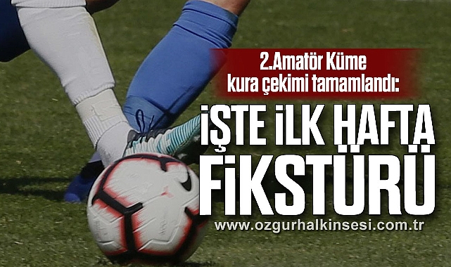 2.Amatör Küme kura çekimi tamamlandı: işte ilk hafta fikstürü 