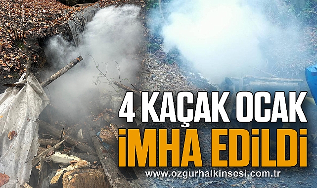 4 kaçak ocak imha edildi
