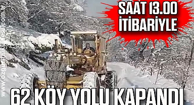 62 KÖY YOLU KAPANDI