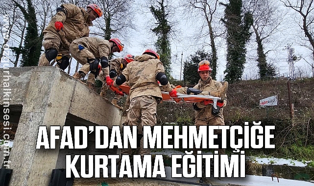 AFAD’DAN MEHMETÇİĞE KURTAMA EĞİTİMİ
