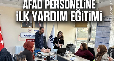 AFAD PERSONELİNE İLK YARDIM EĞİTİMİ