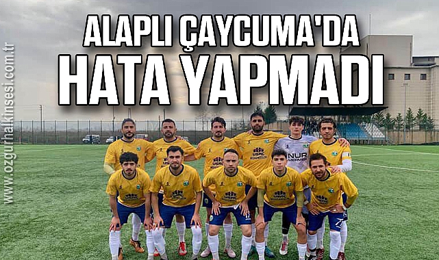 Alaplı Çaycuma'da hata yapmadı