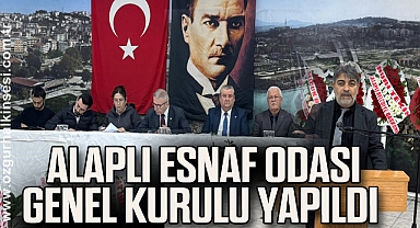 Alaplı Esnaf Odası Genel Kurulu yapıldı