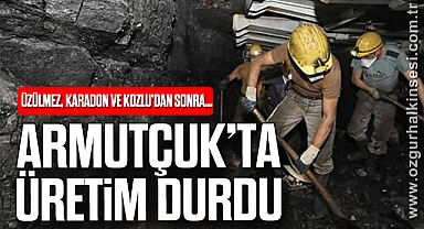 ARMUTÇUK’TA ÜRETİM DURDU