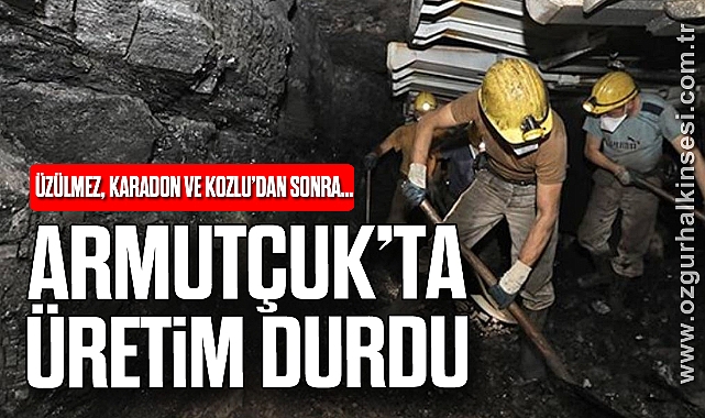 ARMUTÇUK’TA ÜRETİM DURDU