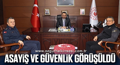 Asayiş ve Güvenlik Görüşüldü