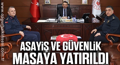 Asayiş ve Güvenlik Masaya Yatırıldı