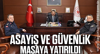 Asayiş ve Güvenlik Masaya Yatırıldı