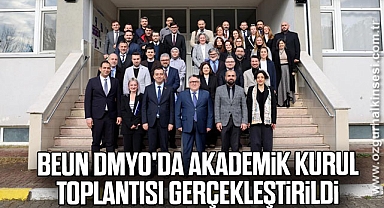 BEUN DMYO'da Akademik Kurul Toplantısı gerçekleştirildi