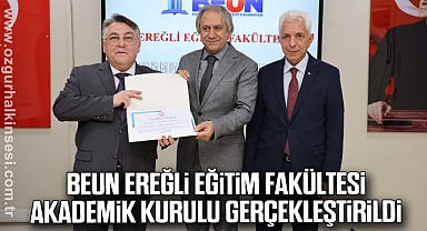 BEUN Ereğli Eğitim Fakültesi 2025-2026 Akademik Kurulu gerçekleştirildi