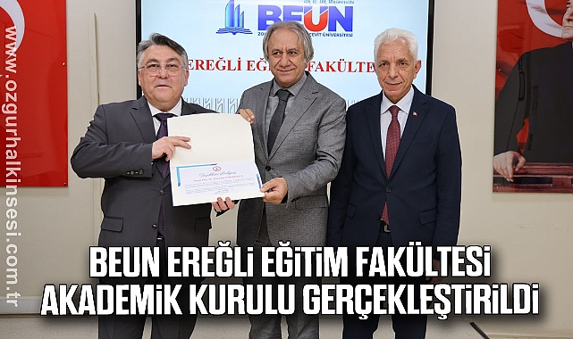 BEUN Ereğli Eğitim Fakültesi 2025-2026 Akademik Kurulu gerçekleştirildi