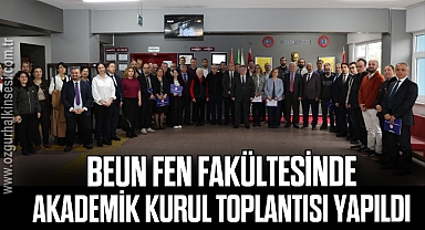 BEUN Fen Fakültesi 2025-2026 akademik kurul toplantısı gerçekleştirildi