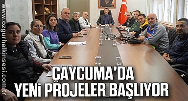  Çaycuma'da yeni projeler başlıyor