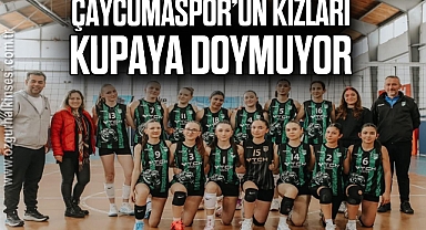Çaycumaspor’un kızları kupaya doymuyor