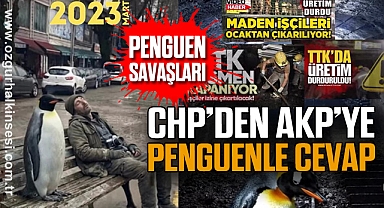 CHP’DEN AKP’YE PENGUENLE CEVAP 