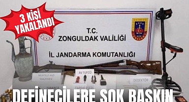 DEFİNECİLERE ŞOK BASKIN