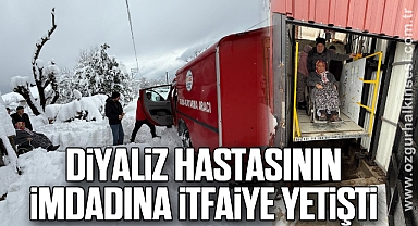 Diyaliz hastasının imdadına itfaiye yetişti