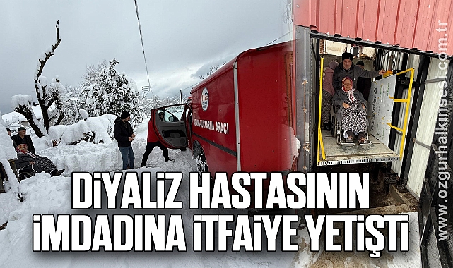 Diyaliz hastasının imdadına itfaiye yetişti