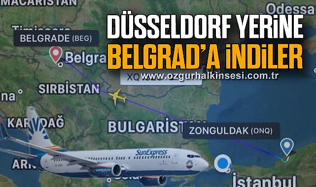 DÜSSELDORF YERİNE BELGRAD’A İNDİLER 