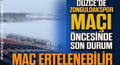 Düzce’de Zonguldakspor maçı öncesinde son durum