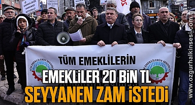EMEKLİLER 20 BİN TL SEYYANEN ZAM İSTEDİ