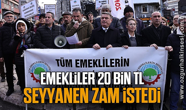 EMEKLİLER 20 BİN TL SEYYANEN ZAM İSTEDİ