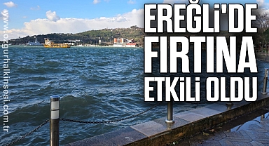 Ereğli'de fırtına etkili oldu