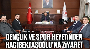 Gençlik ve Spor Heyetinden Hacıbektaşoğlu’na ziyaret
