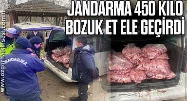 JANDARMA 450 KİLO BOZUK ET ELE GEÇİRDİ
