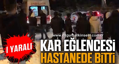 Kar Eğlencesi Hastanede Bitti: 1 yaralı