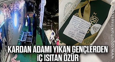 Kardan adamı yıkan gençlerden iç ısıtan özür
