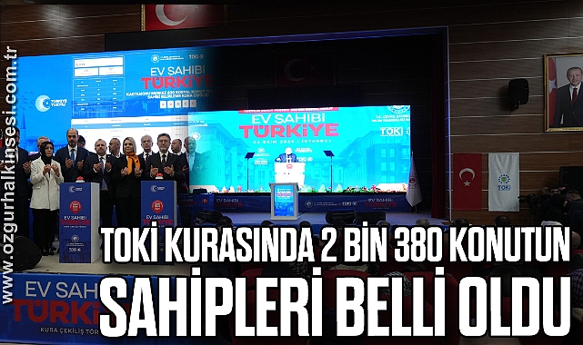 Kastamonu'da inşa edilecek 2 bin 380 konutun kuraları çekildi