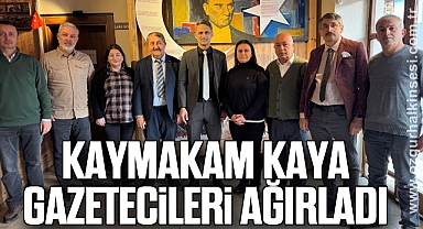 Kaymakam Kaya, gazetecileri ağırladı