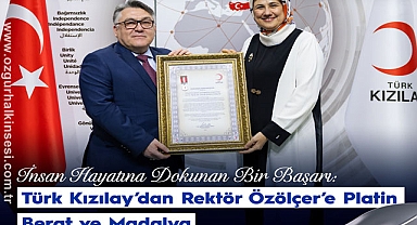 Kızılay'dan Özölçer'e Barat ve Madalya