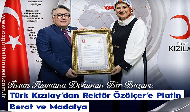 Kızılay'dan Özölçer'e Barat ve Madalya