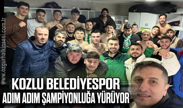 Kozlu Belediyespor adım adım şampiyonluğa yürüyor