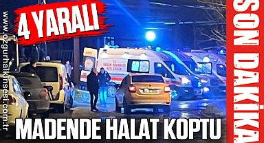 MADENDE HALAT KOPTU: 4 YARALI