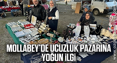 Mollabey’de ucuzluk pazarına yoğun ilgi