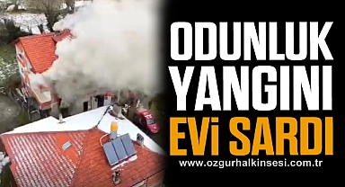 ODUNLUK YANGINI EVİ SARDI 