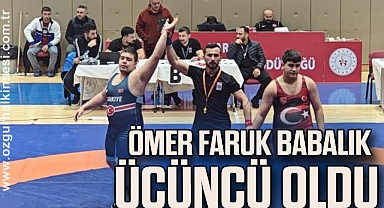 ÖMER FARUK BABALIK ÜÇÜNCÜ OLDU