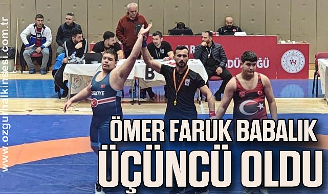 ÖMER FARUK BABALIK ÜÇÜNCÜ OLDU
