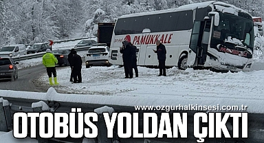 OTOBÜS YOLDAN ÇIKTI