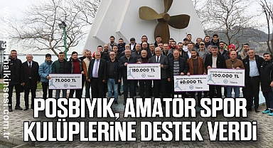 POSBIYIK, AMATÖR SPOR KULÜPLERİNE DESTEK VERDİ