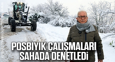 Posbıyık, çalışmaları sahada denetledi
