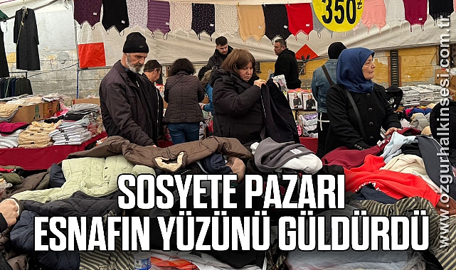 Sosyete Pazarı Esnafın Yüzünü Güldürdü