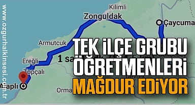 Tek İlçe Grubu Öğretmenleri Mağdur Ediyor