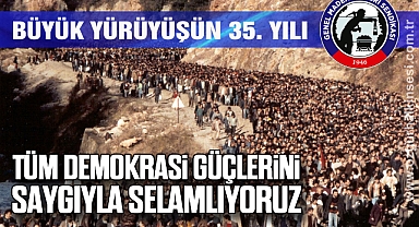 “TÜM DEMOKRASİ GÜÇLERİNİ SAYGIYLA SELAMLIYORUZ”